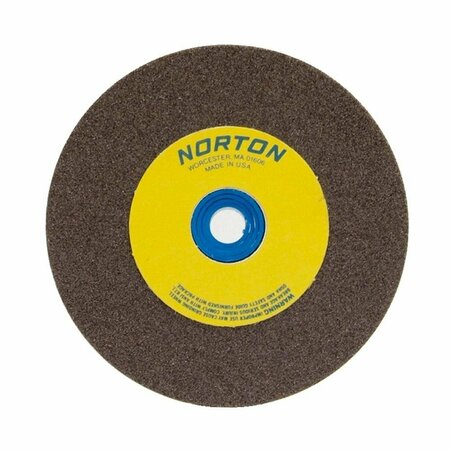 NORTON CO Bench and Pedestal Wheels, Type 1 - Aluminum Oxide for Metal, 6 x 1 x 1  Coarse 076607-88260